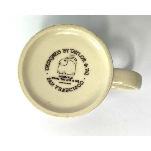 Vintage Taylor & Ng Mug 1983 Minimals Brown Rabbit Bunny San Francisco Japan - Picture 6 of 7